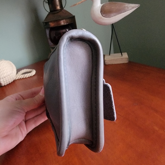 Vintage Coach Chunky Case EUC Gray Leather w hangtag and original sales tag 7165 - Picture 8 of 14